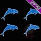 4 in 1 dolphin stencils