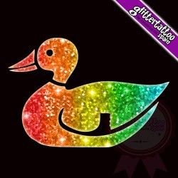 Huella de perro 0184 - Glitter Tattoo Spain ( Nombre Comercial)