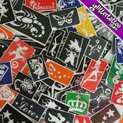 1000 templates for temporary tattoo