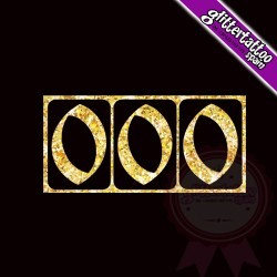 "0" - Chaque chiffre mesure 2,5 cm