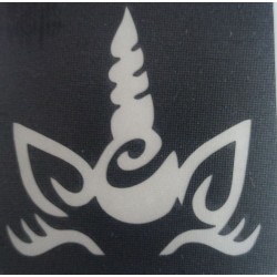 Unicorn horn temporary tattoo stencil