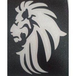 Lion head 3 layer stencil for temporary tattoos 10.5 x 8.5cm