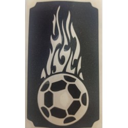 Pack of 8 footballs with flames
