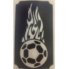 Pack of 8 footballs with flames