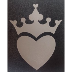 Heart Crown - 7cm alto