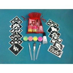  Fluorescent kit for girls (18 templates)