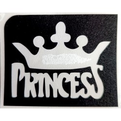 Princess with crown 6,5 x 7,5cm