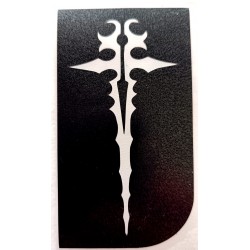 Sword cross stencil 10 x 5,5cm