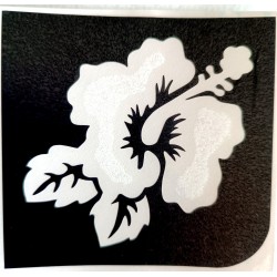 Large Hibiscus stencil 9 x 8cm