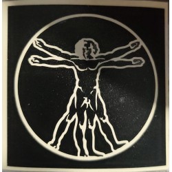 Pack of 6 Universal Man stencil - 6.5 x 6,5cm