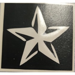 Pack de 9 Estrella de 5 puntas 5x5cm