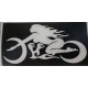 Pack de 6 Chicas Harley 10,5 x 5,5cm
