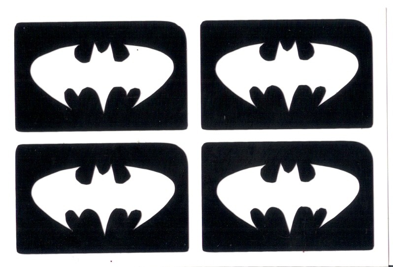4 en 1 plantillas de Batman Ref - 0199 - Glitter Tattoo Spain