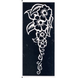 Flower Hand Tattoo -12cm x 5cm - F15